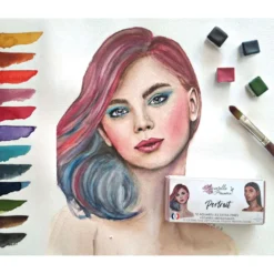 Aquarelle de Provence® extrafeine Aquarellfarben 12er-Set, "Porträt"