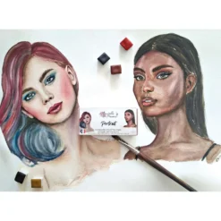 Aquarelle de Provence® extrafeine Aquarellfarben 12er-Set, "Porträt"