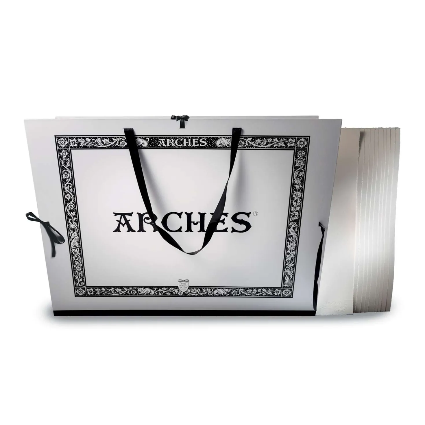 ARCHES® Portfolio Mappe mit 10 Blatt Aquarellkarton 50 x 76 cm 300 g/qm Feinkorn