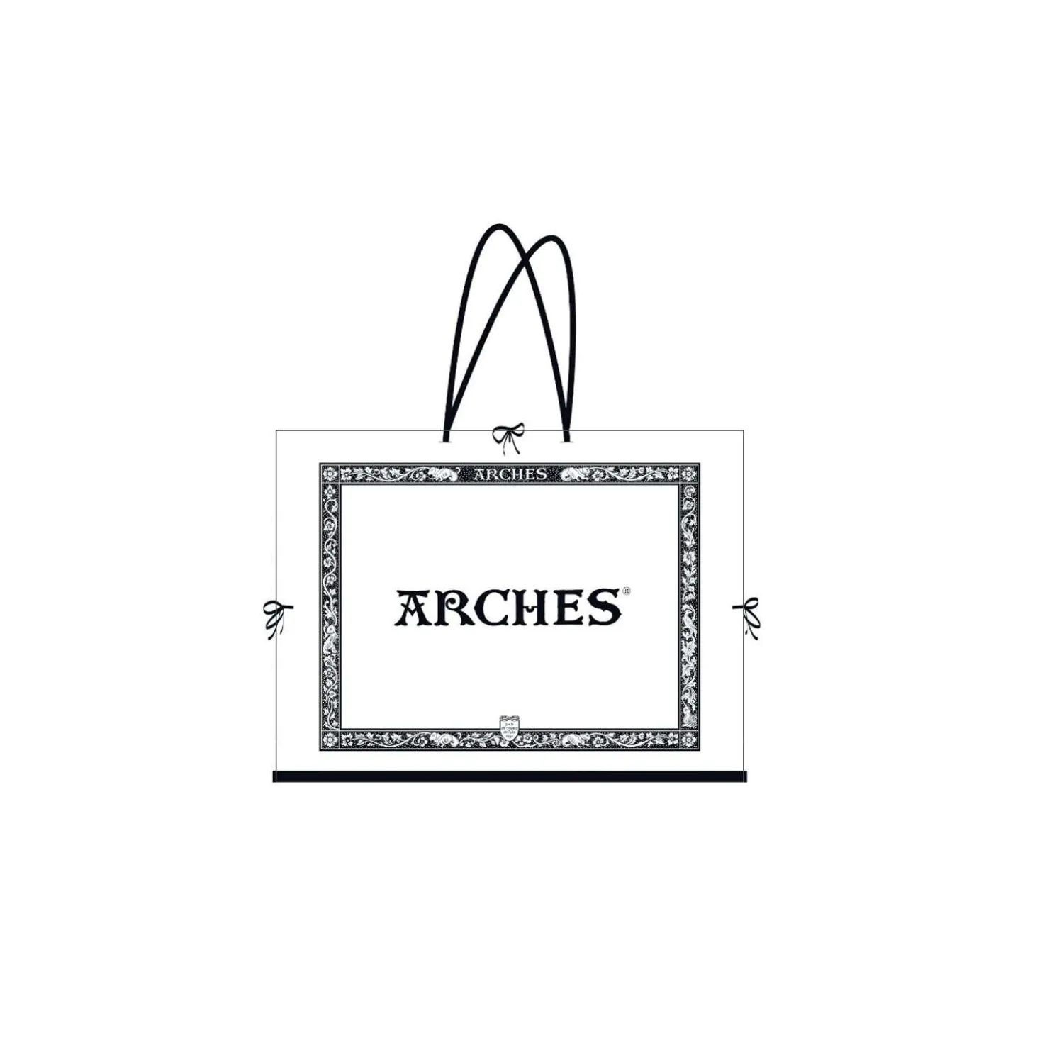 ARCHES® Portfolio Mappe mit 10 Blatt Aquarellkarton 50 x 76 cm 300 g/qm Feinkorn