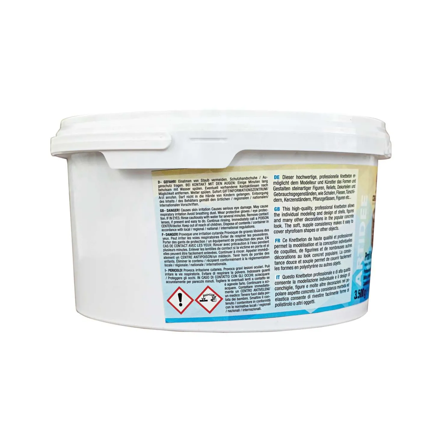 ARTIDEE® Creartec Profi Knetbeton, hellgrau