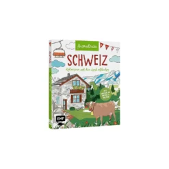 Ausmalreise Schweiz – Kolorieren und das Land entdecken