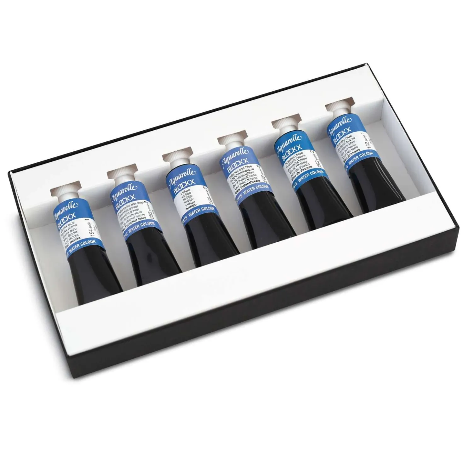 BLOCKX Aquarellfarben-Sets, 6 x 15-ml-Tuben