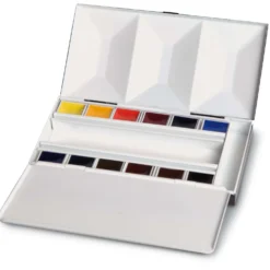 BLOCKX emaillierter Aquarellkasten mit halben Näpfchen