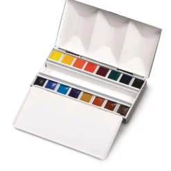 BLOCKX Schmuck-Aquarellkasten, 16 halbe Näpfchen