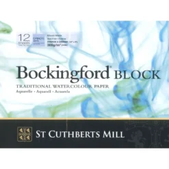 BOCKINGFORD® Aquarellkarton, Watercolour Paper, Aquarellblock, 4-seitig geleimt,