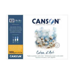 CANSON® Coton d’Art Aquarellblock Feinkorn, rundum geleimt