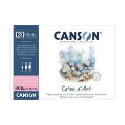 CANSON® Coton d’Art Aquarellblock Satiniert, rundum geleimt