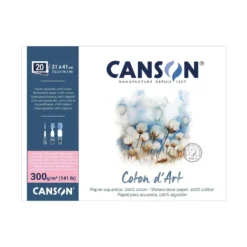 CANSON® Coton d’Art Aquarellblock Satiniert, rundum geleimt