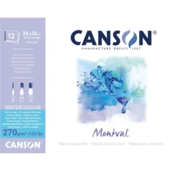 CANSON® Montval® Aquarellkarton „TORCHON“, 270 g/qm