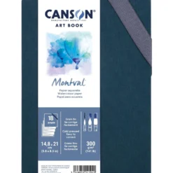 CANSON® Montval® Leporello ART BOOK, Hardcover-Aquarellbuch, 300 g/qm