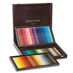 CARAN d'ACHE® PABLO Farbstifte-Set im Holzkoffer