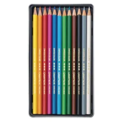 CARAN D'ACHE® Swisscolor wasserfeste Farbstifte, Metall-Etuis