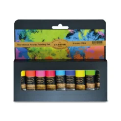 CHARVIN extrafeine Acrylfarbe, 9er-Sets