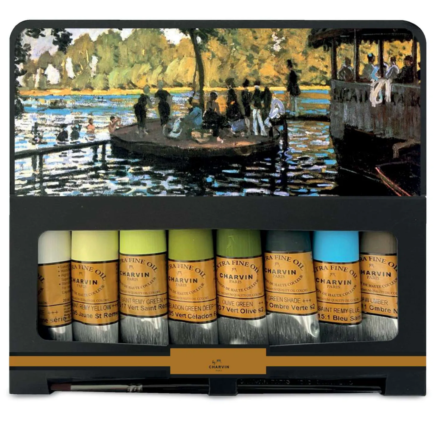 CHARVIN Extrafeine Ölfarbe Künstler-Sets, 9 x 20 ml
