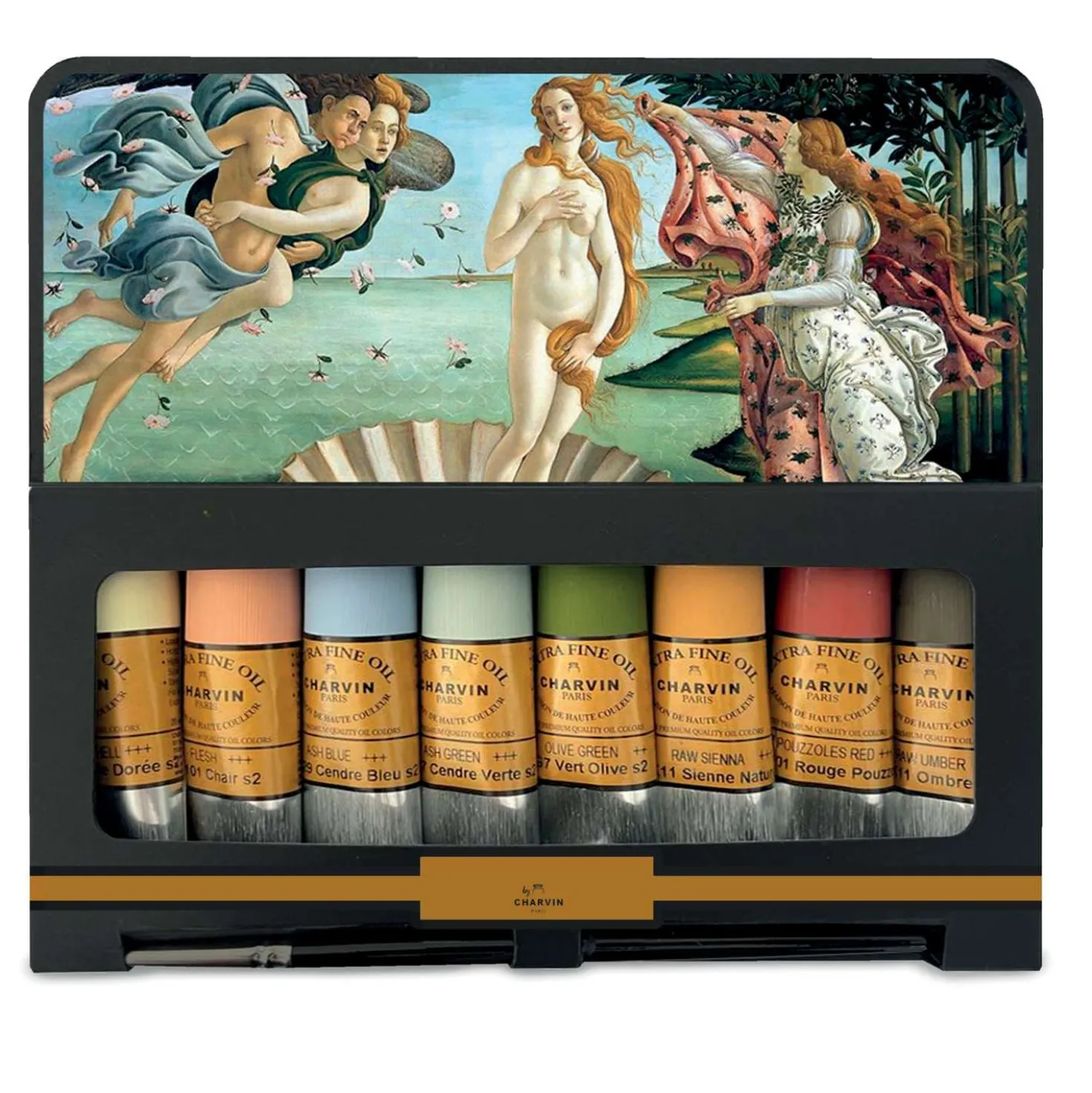 CHARVIN Extrafeine Ölfarbe Künstler-Sets, 9 x 20 ml