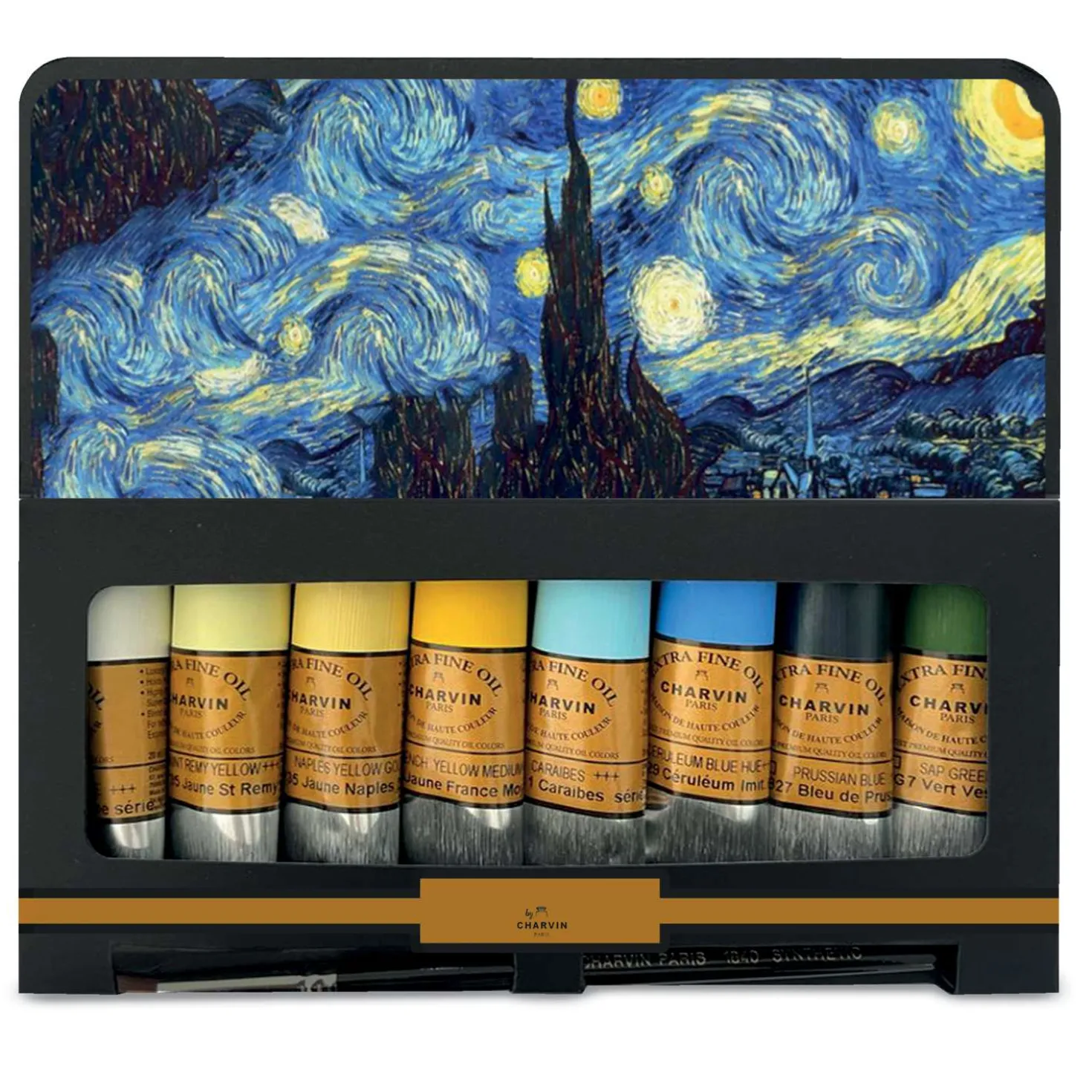 CHARVIN Extrafeine Ölfarbe Künstler-Sets, 9 x 20 ml