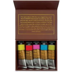 CHARVIN Gouache Extrafein Taschenboxen, 5 x 20 ml