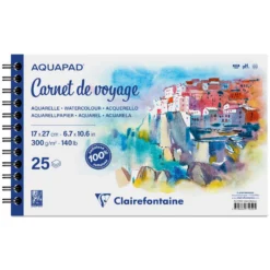 Clairefontaine AQUAPAD® Carnet de Voyage, spiralgebundenes Skizzenbuch