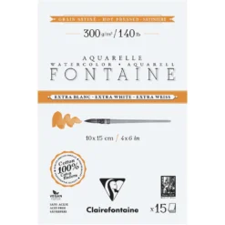 Clairefontaine Aquarellpapier FONTAINE Extra White, satiniert
