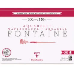 Clairefontaine Aquarellpapier FONTAINE Feinkorn