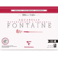 Clairefontaine Aquarellpapier FONTAINE Feinkorn