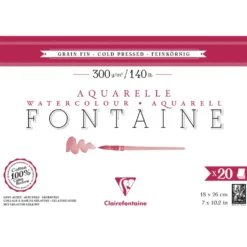 Clairefontaine Aquarellpapier FONTAINE Feinkorn