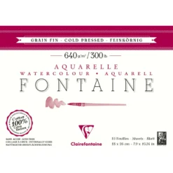 Clairefontaine Aquarellpapier FONTAINE 640 g/qm