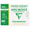 Clairefontaine "Dessin à Grain recyclé" gekörntes, recyceltes Zeichenpapier