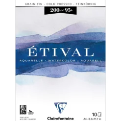 Clairefontaine ETIVAL Aquarellblock 200 g, feinkörnig