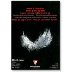 Clairefontaine ETIVAL COLOR® Zeichenblock Schwarz