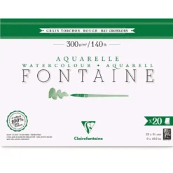 Clairefontaine FONTAINE Aquarellpapier Grobkorn