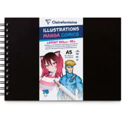 Clairefontaine Illustrations Manga Comic Spiralbuch