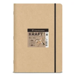 Clairefontaine Kraftpapier Natur, geheftetes Skizzenbuch