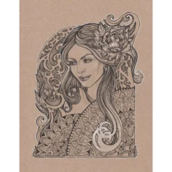 Clairefontaine Kraftpapier Natur, Skizzenbuch mit Doppelspirale