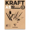 Clairefontaine Kraftpapier-Block, 120 g/qm
