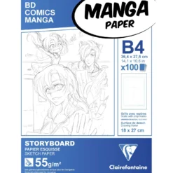 Clairefontaine Mangablock für Storyboard