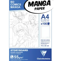 Clairefontaine Mangablock für Storyboard