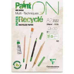 Clairefontaine Paint ON Mixed Media, Recyclingpapier