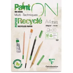Clairefontaine Paint ON Mixed Media, Recyclingpapier