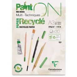 Clairefontaine Paint ON Mixed Media, Recyclingpapier