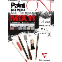 Clairefontaine Paint ON Mix Media MIX11 Block, 27 Blatt