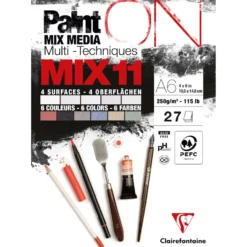 Clairefontaine Paint ON Mix Media MIX11 Block, 27 Blatt