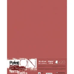 Clairefontaine Paint ON Terrakotta