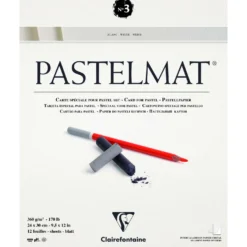 Clairefontaine PASTELMAT® Pastellblock, weiß