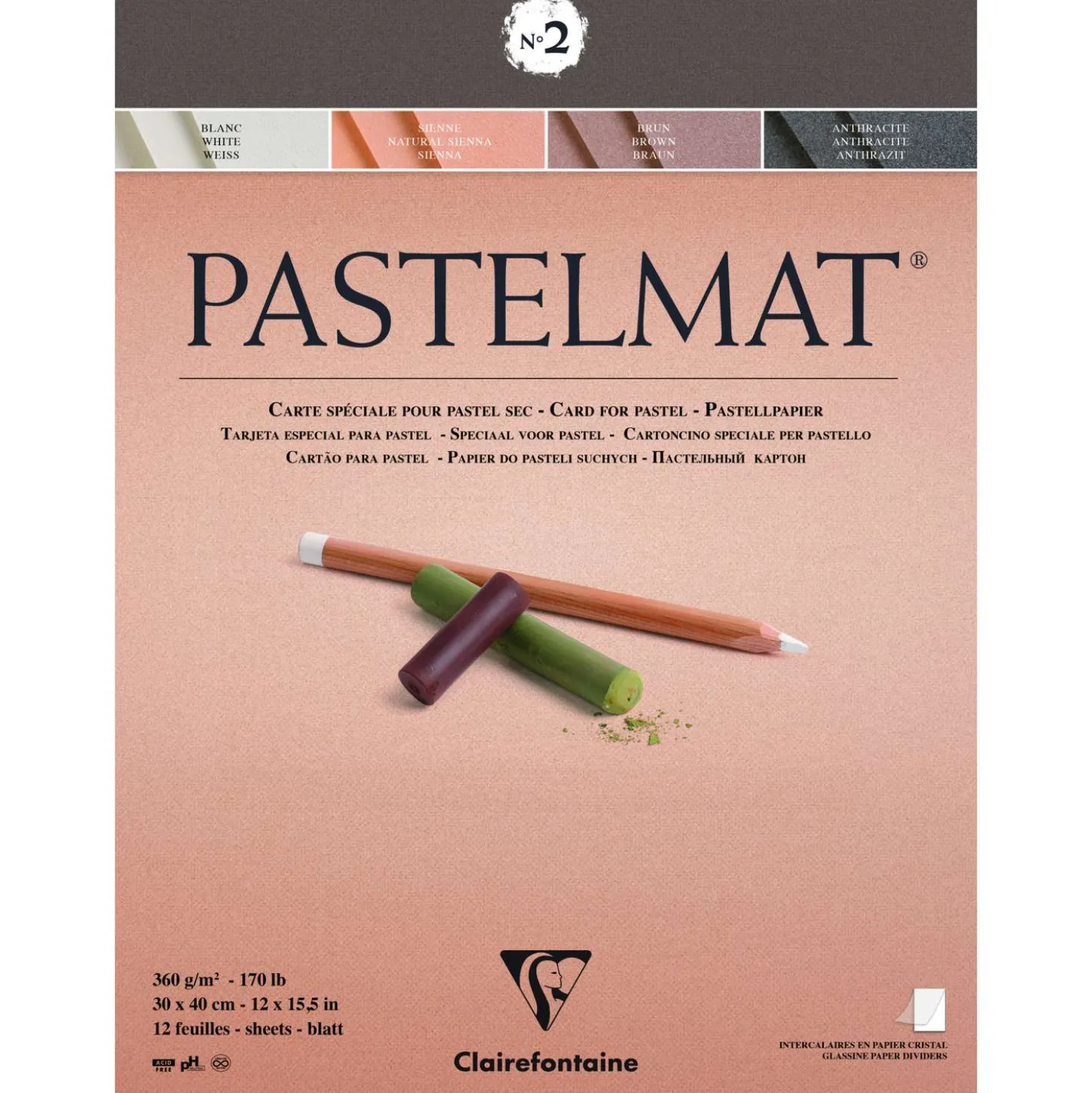Clairefontaine PASTELMAT® Version 2Pastellmalblock