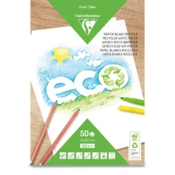 Clairefontaine Recycling Zeichenblock ECO, weiß