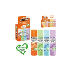 Cléopâtre Adhésive’Stick transparente Klebestifte in Pastel-Version, 4er-Set je 8 g