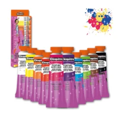 Cléopâtre Acrylfarbe Set, 10 x 10 ml Tuben