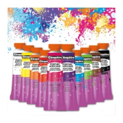 Cléopâtre Acrylfarbe Set, 10 x 10 ml Tuben